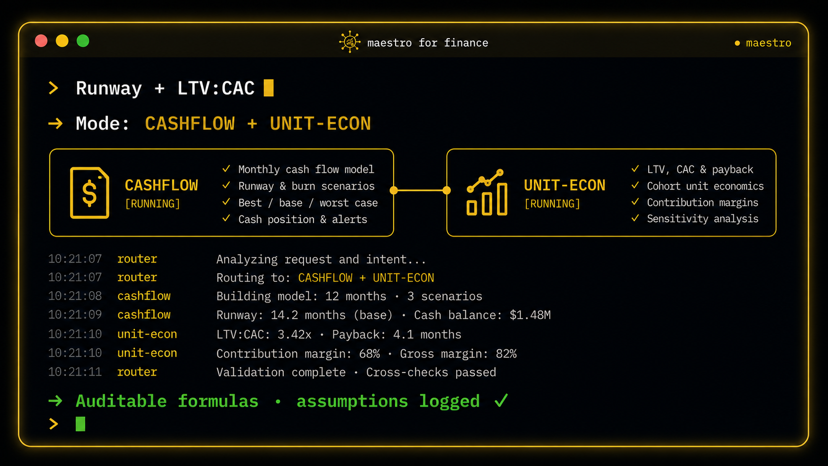 Maestro for Finance screenshot 2