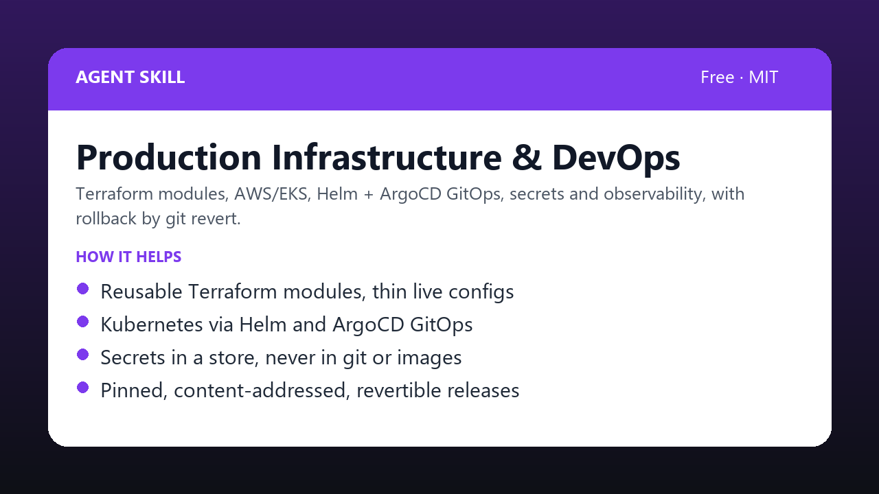 Production Infrastructure & DevOps preview
