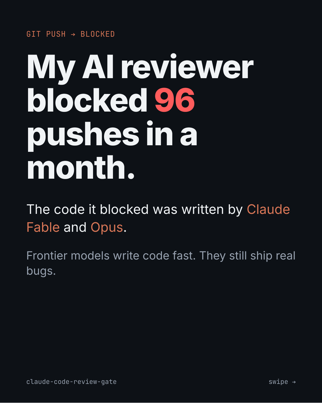 claude-code-review-gate: blocking AI code review screenshot 1