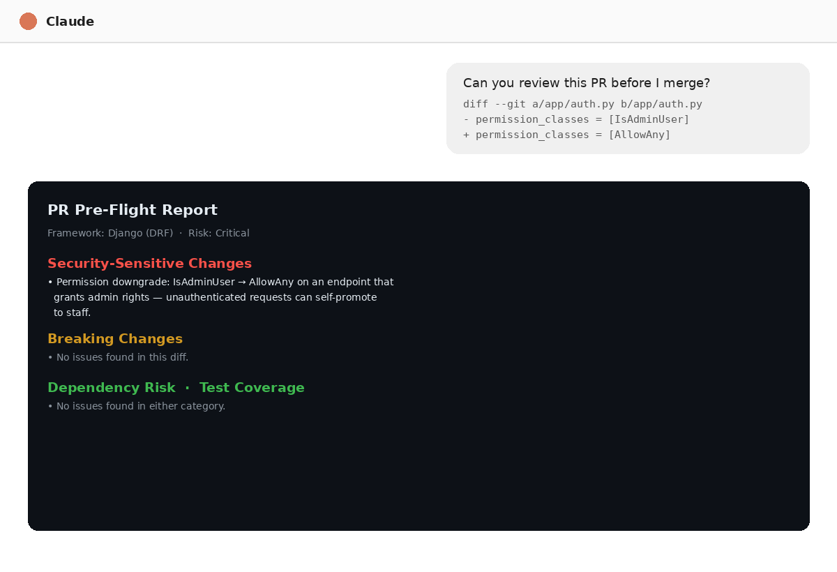 PR Pre-Flight — Full PR Review Suite screenshot 2