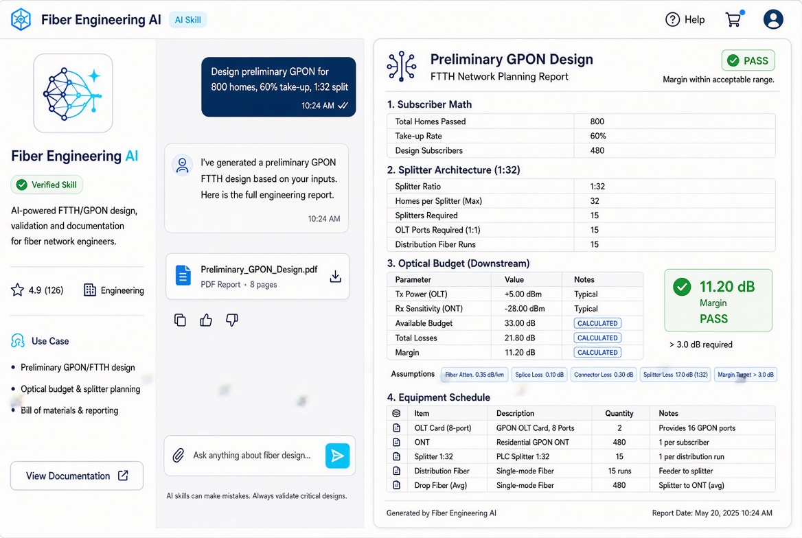 Fiber Engineering AI Pro — The Fiber Engineer’s Second Brain screenshot 3