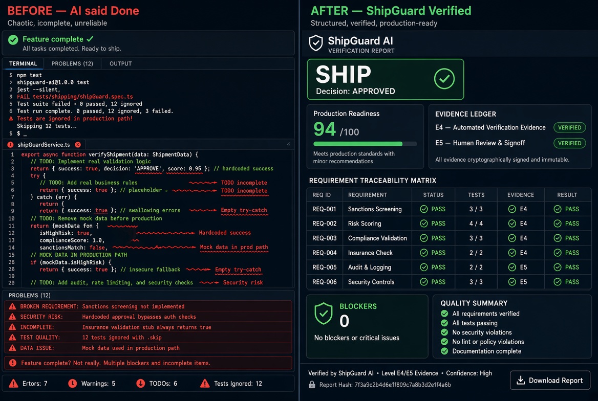 ShipGuard — AI Output Quality & Production Readiness Auditor screenshot 5