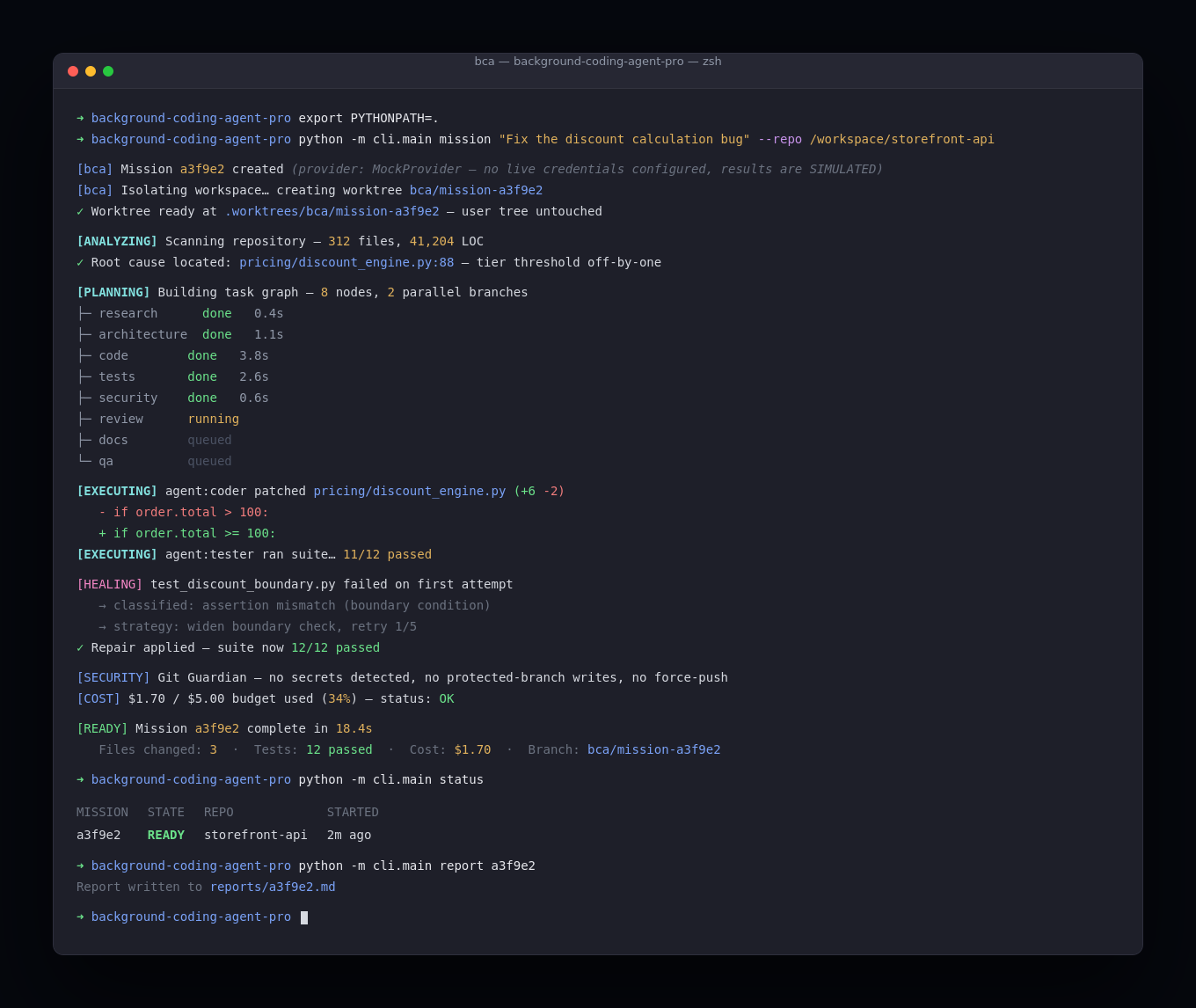 Background Coding Agent Pro screenshot 4