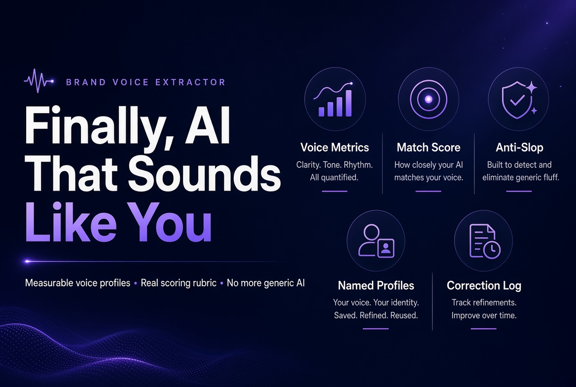 Brand Voice Extractor Pro — Make AI Write Like Your Brand. preview