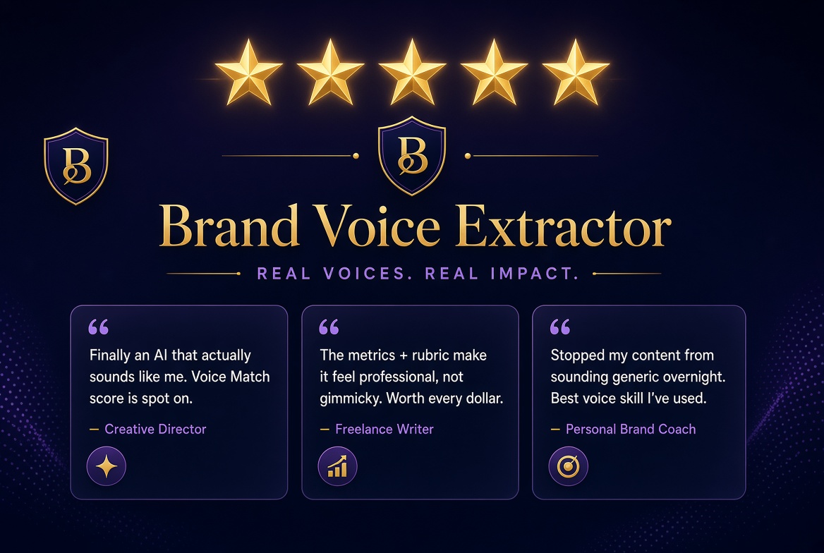 Brand Voice Extractor Pro — Make AI Write Like Your Brand. screenshot 5