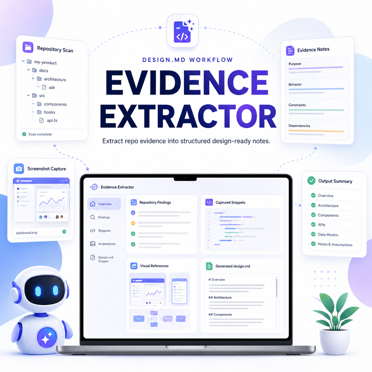 design md evidence extractor logo