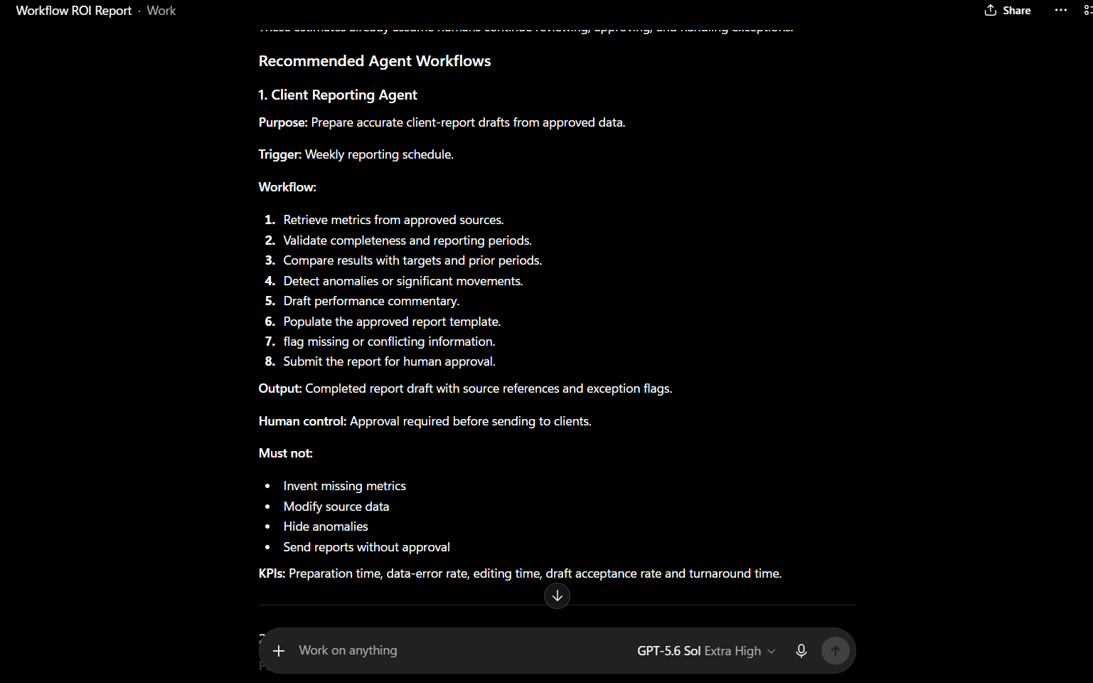 AI Agent Opportunity & ROI Architect screenshot 3