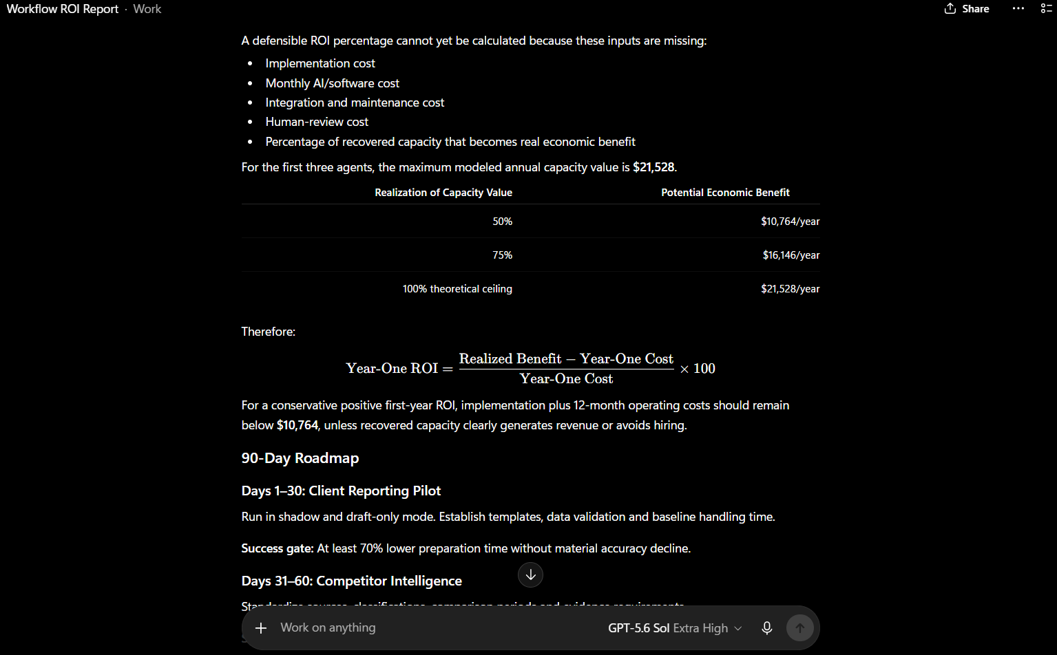 AI Agent Opportunity & ROI Architect screenshot 4
