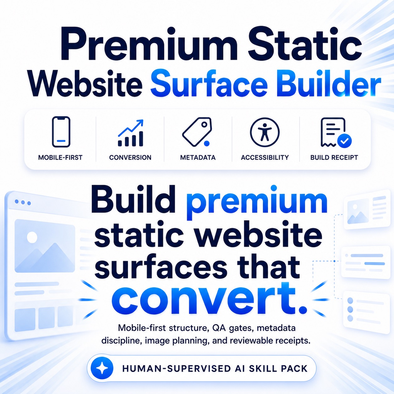 Premium Static Website Surface Builder
