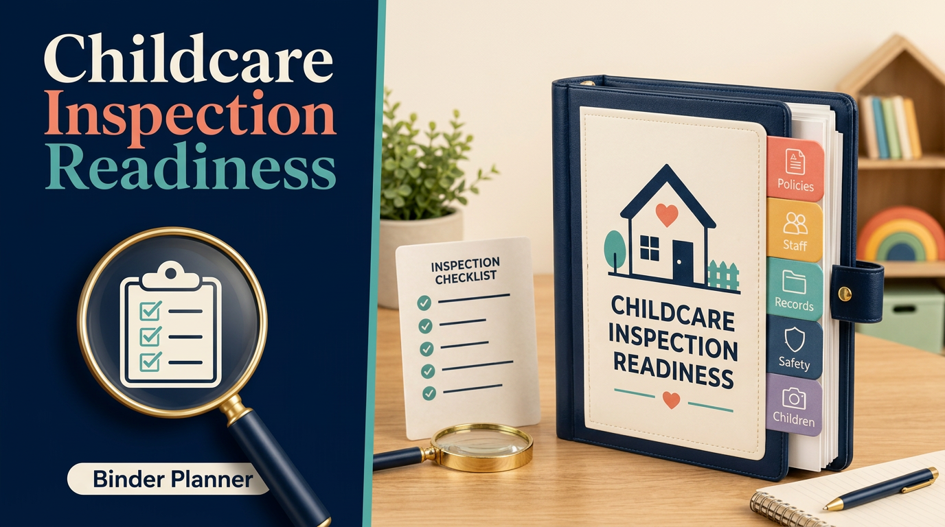 Childcare Inspection Readiness Binder Planner preview