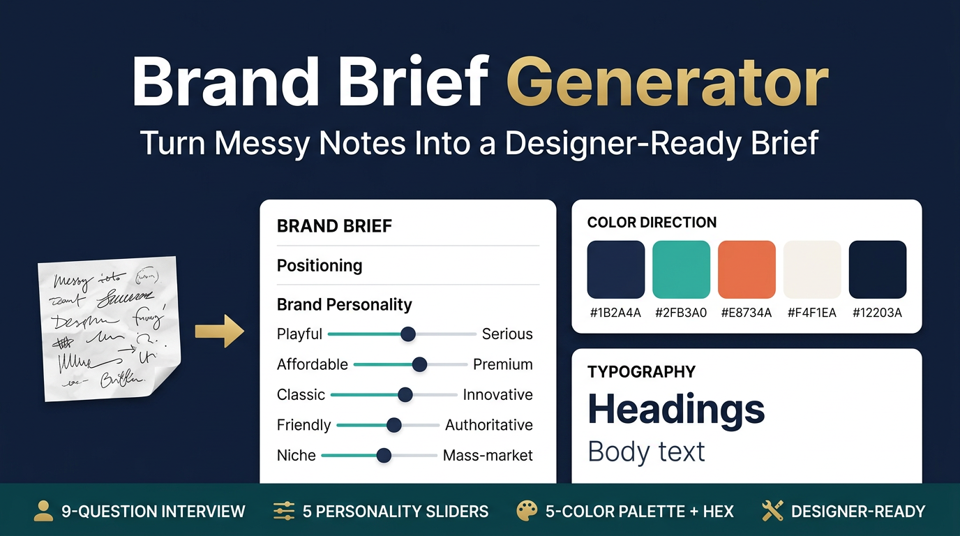 Brand Brief Generator preview