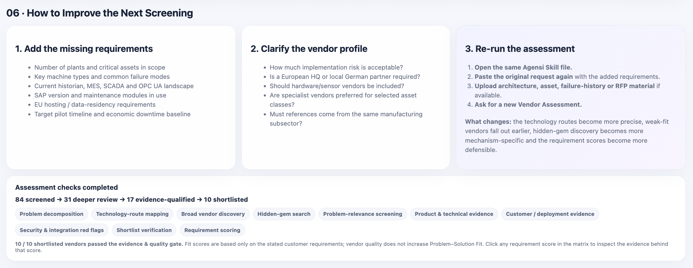 Personalized Vendor Scouting screenshot 5