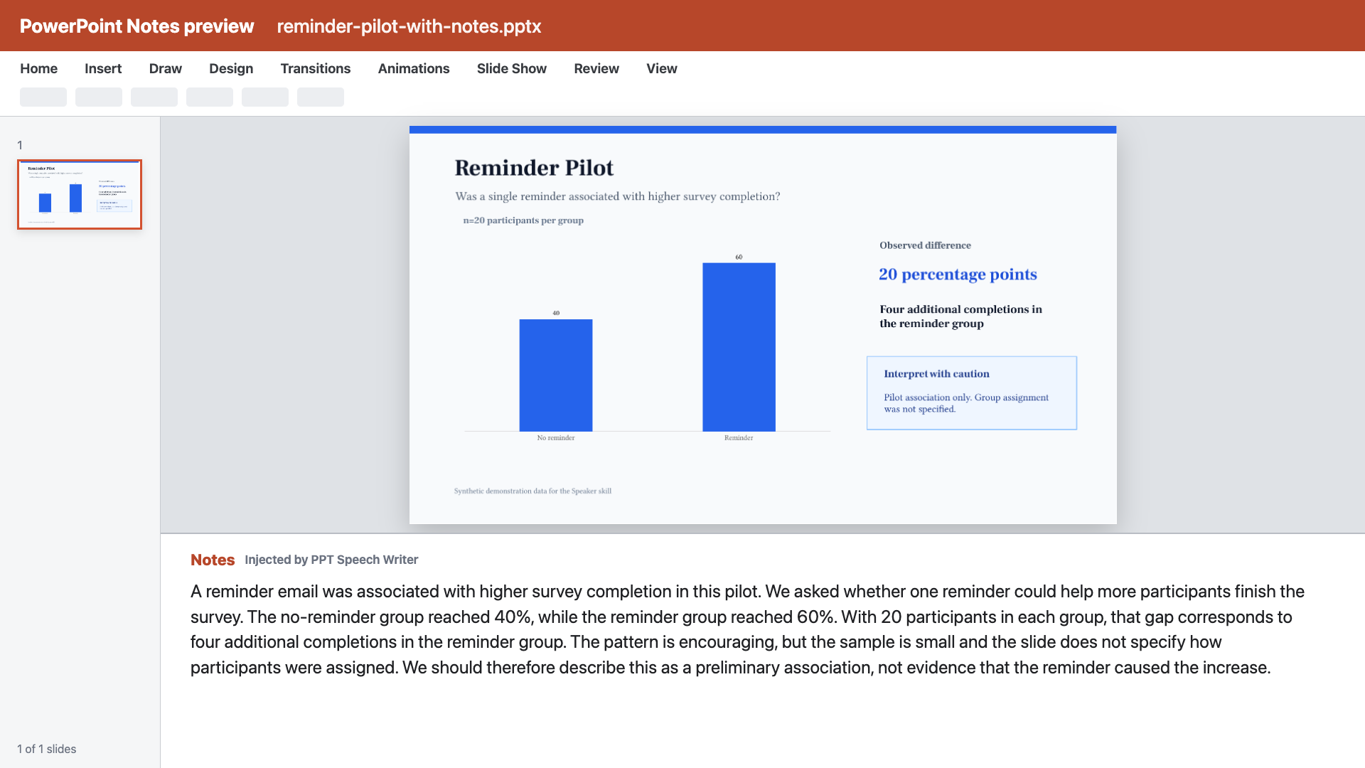 PPT Speech Writer screenshot 2
