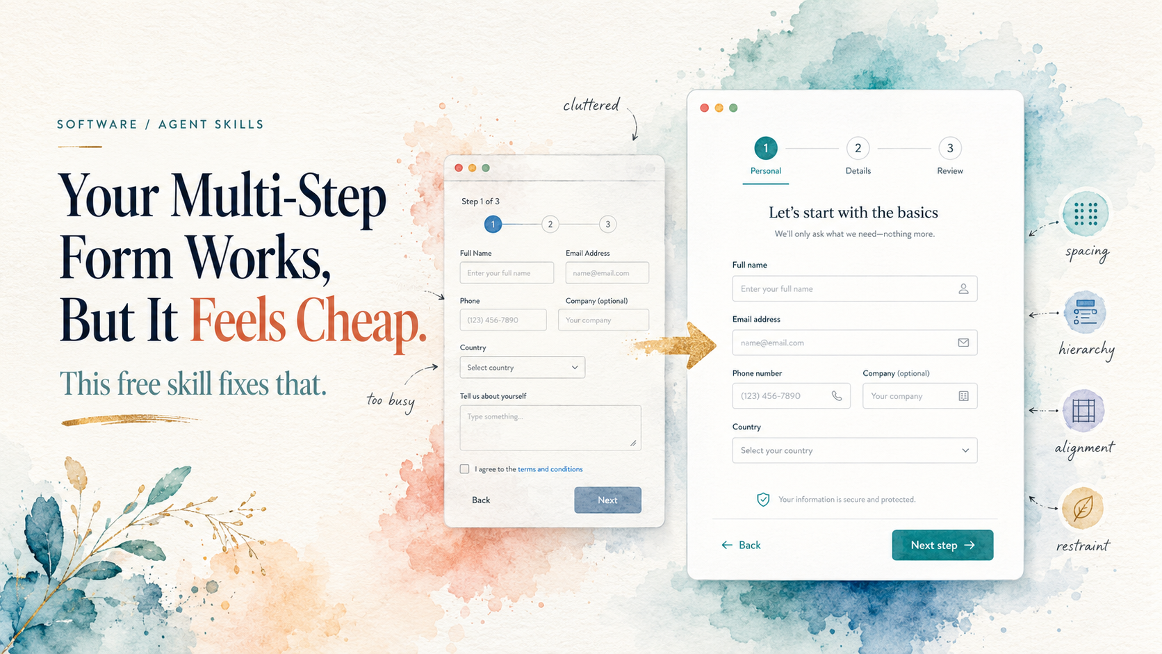 Premium Multi Step Form Design preview