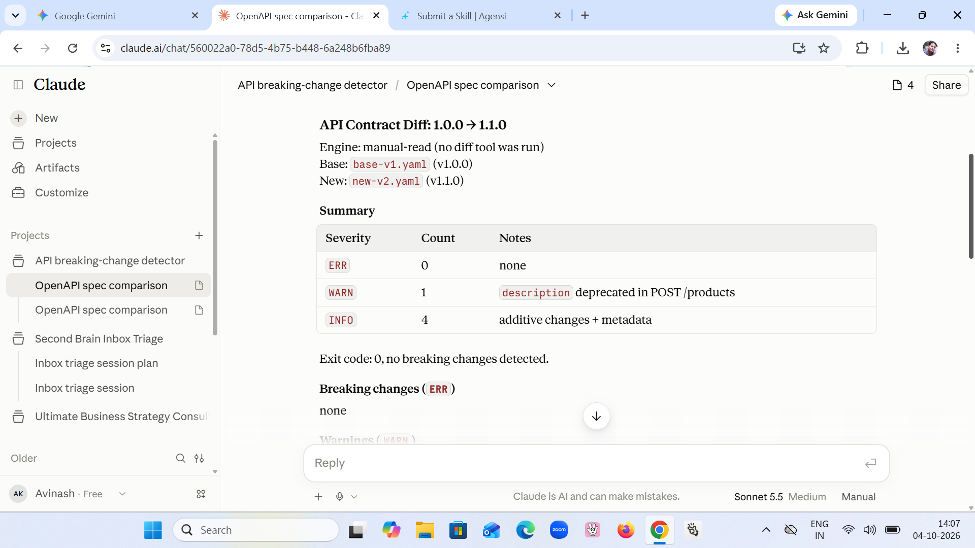 API Breaking-Change Detector — CI Guardrail screenshot 2