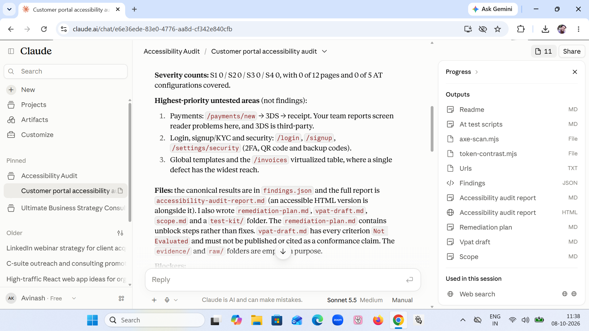 A11y Audit Skill — WCAG 2.2 AA + VPAT + Remediation screenshot 2