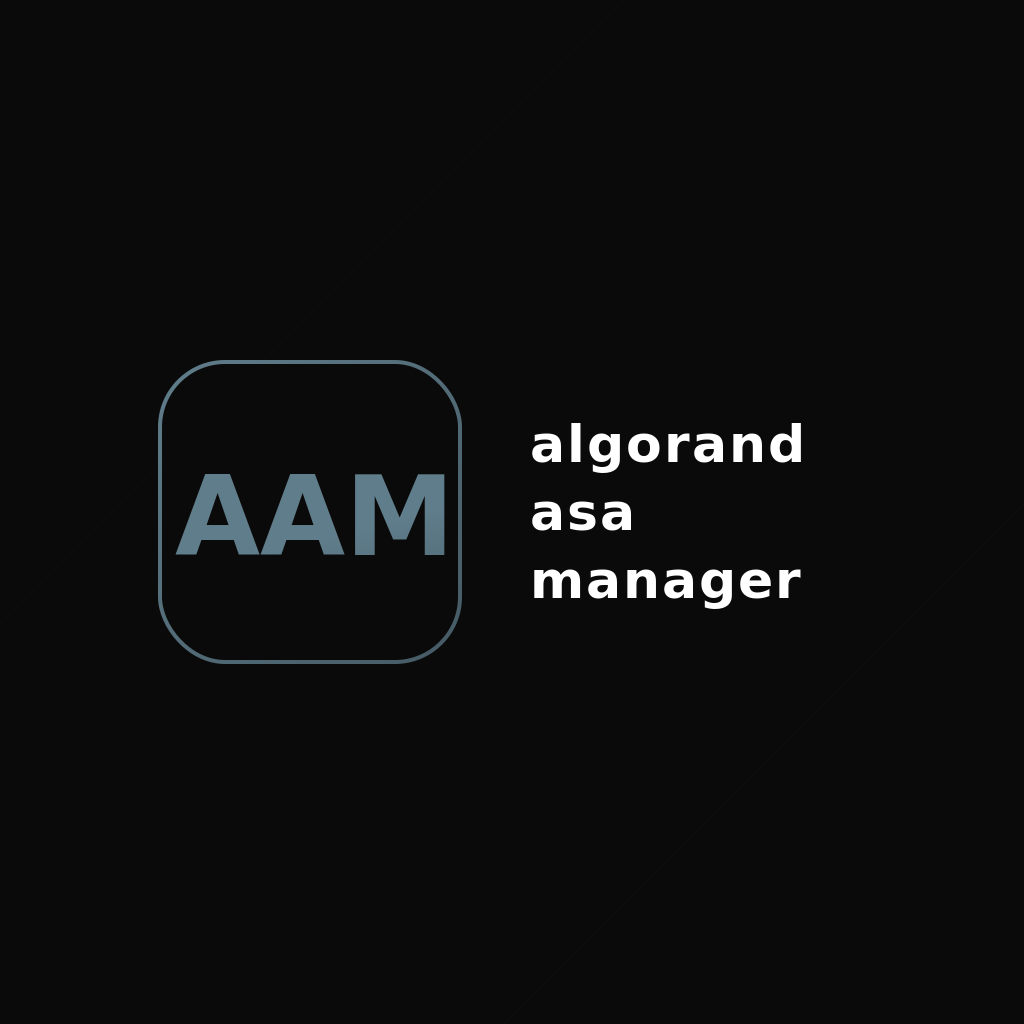 algorand-asa-manager