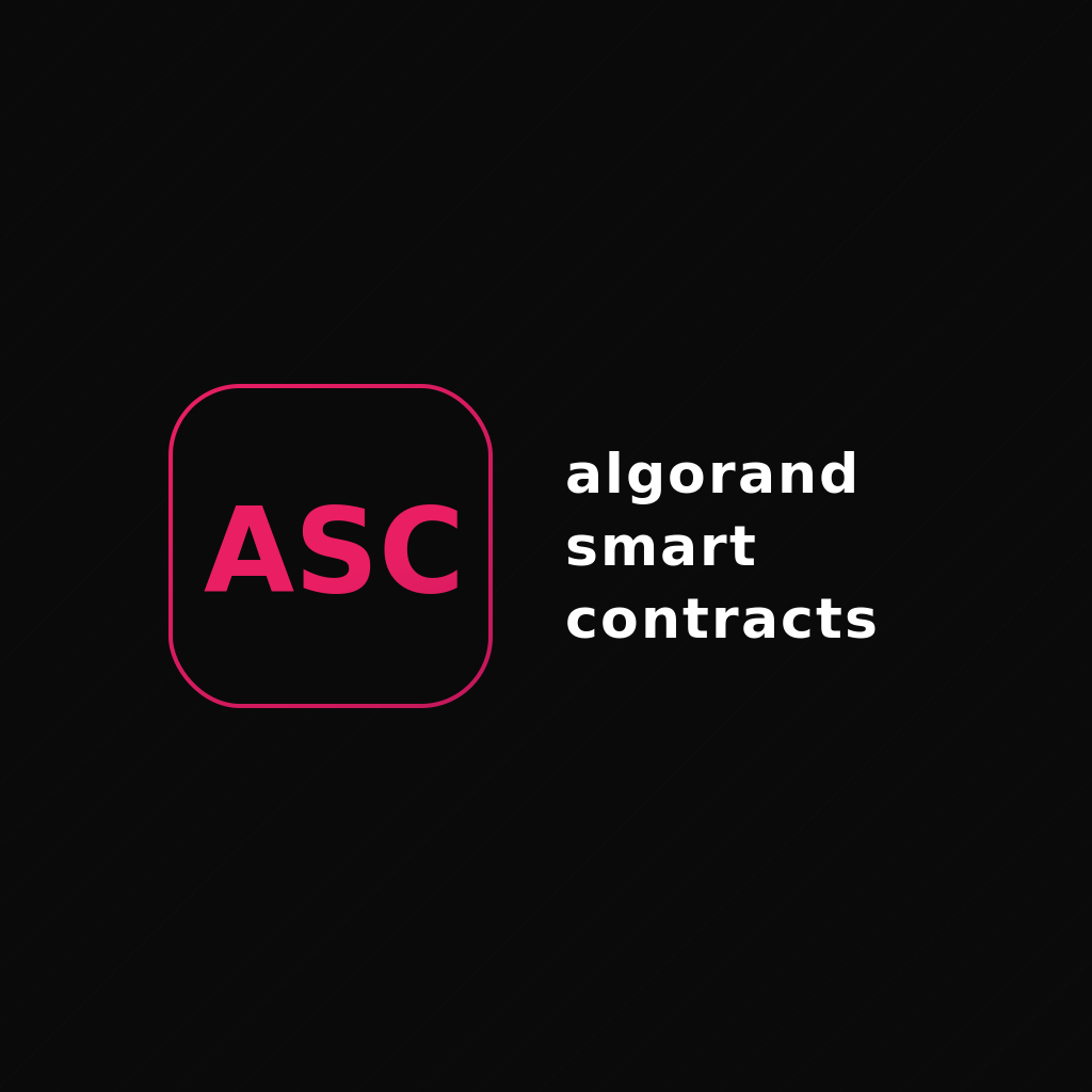 algorand-smart-contracts