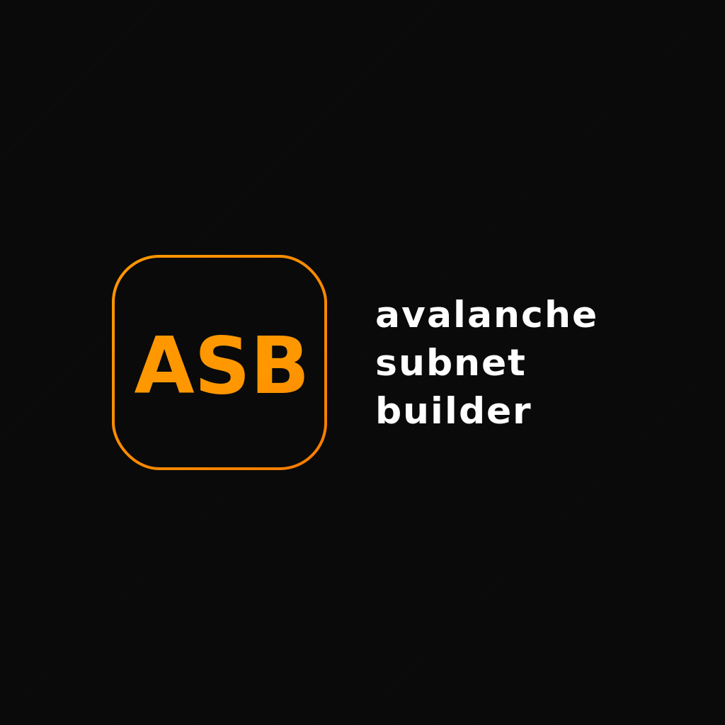 Avalanche Subnet Builder