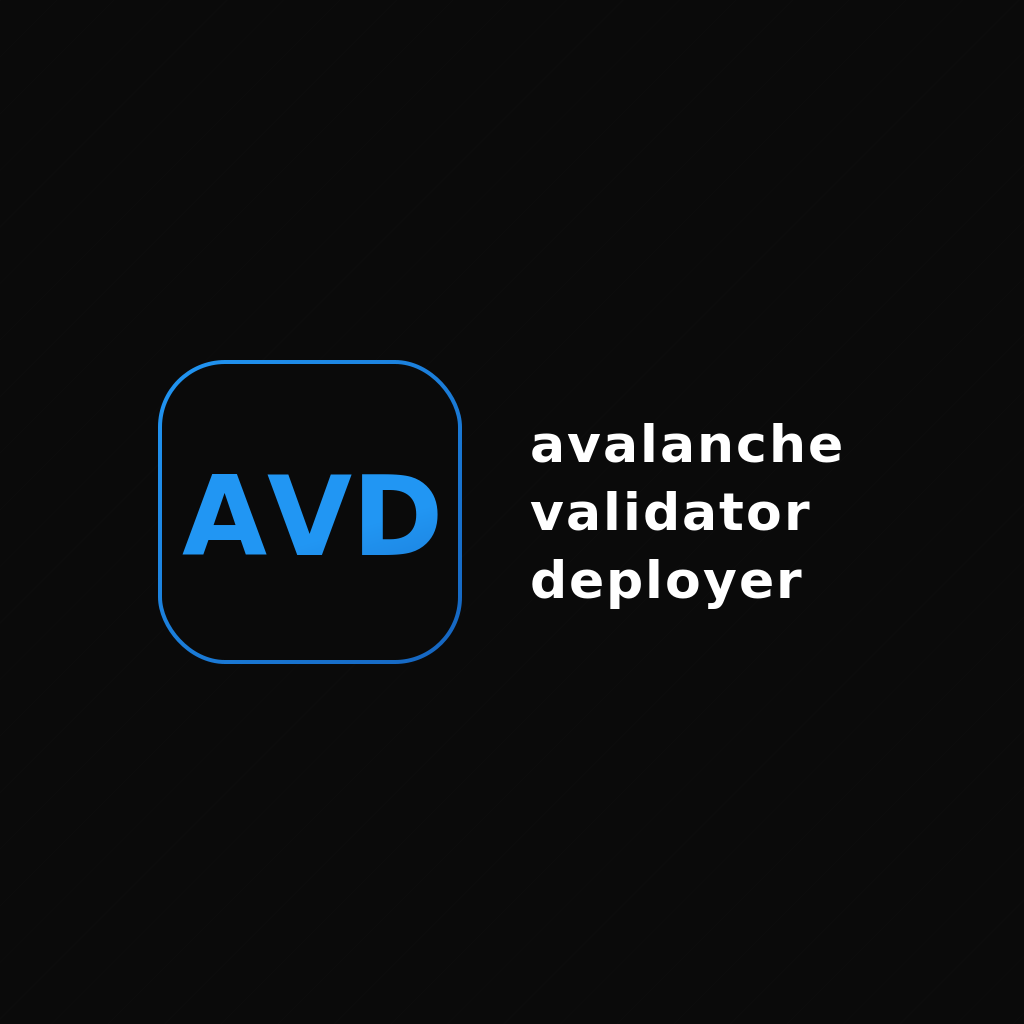 Avalanche Validator Deployer