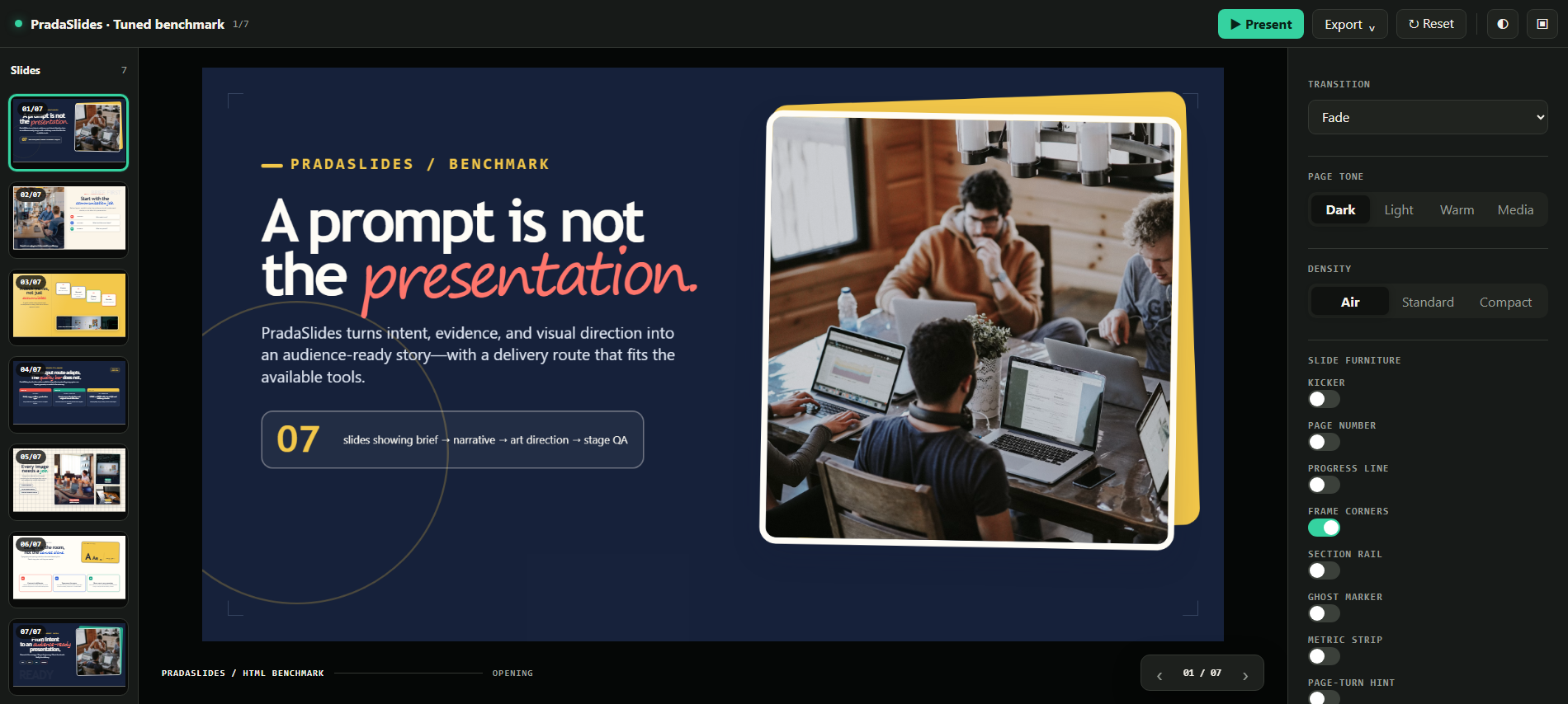 PRADA Slides Design Generator - Design PPT Deck with AI preview