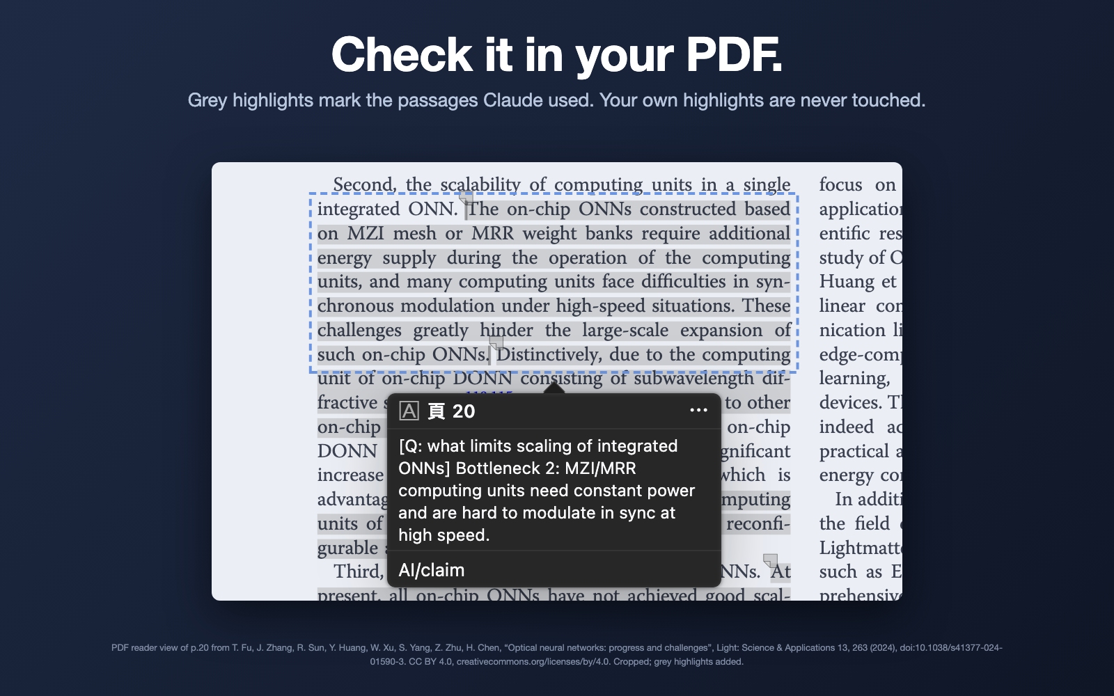 Paper Ask: Answers From Your Papers, With Page Numbers screenshot 2