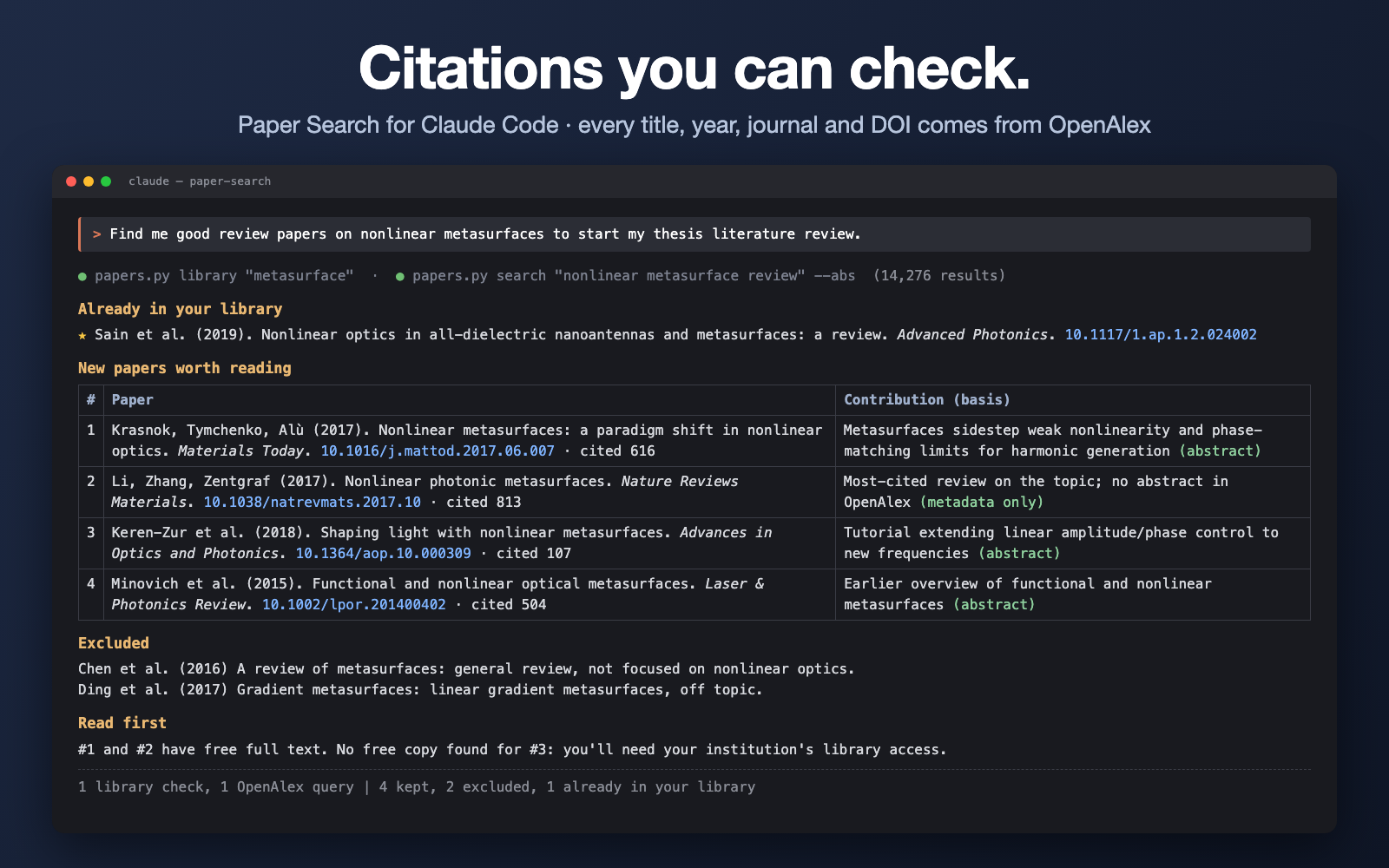 Paper Search: Research Papers With Citations You Can Trust preview