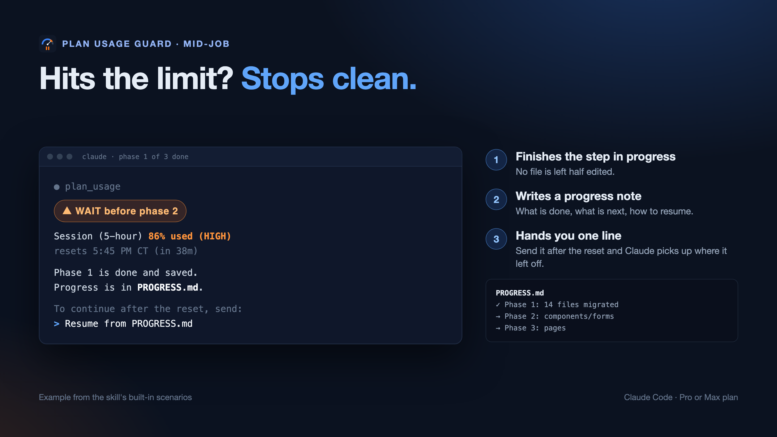 Plan Usage Guard for Claude Code screenshot 3