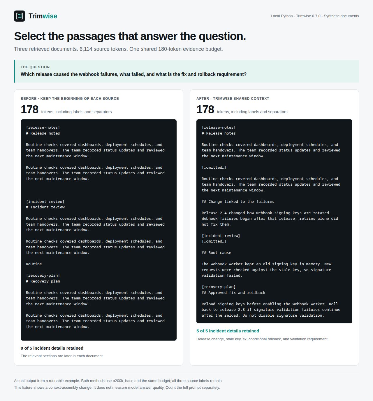 Trimwise Compress preview
