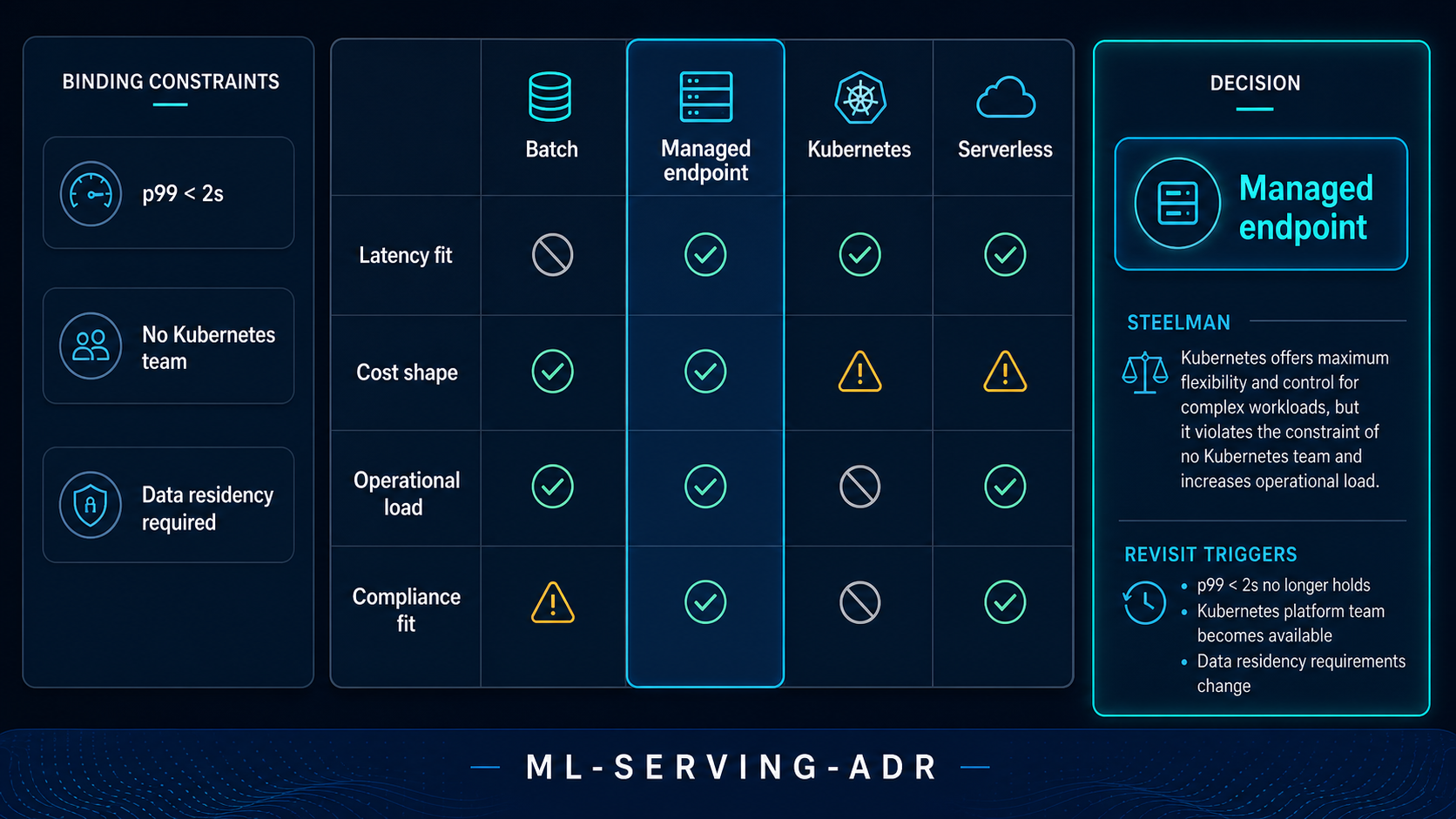 ML Serving Architecture Selector preview