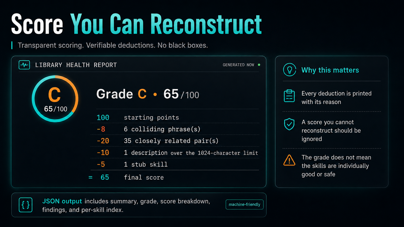 skill library health screenshot 2