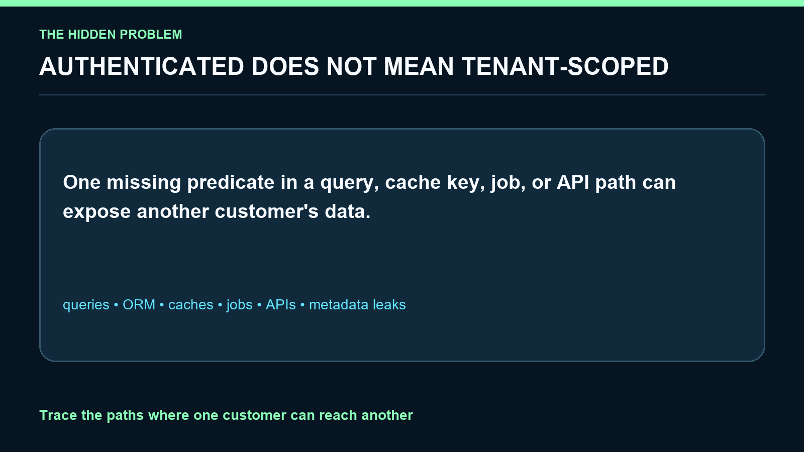Tenant Isolation Auditor screenshot 1