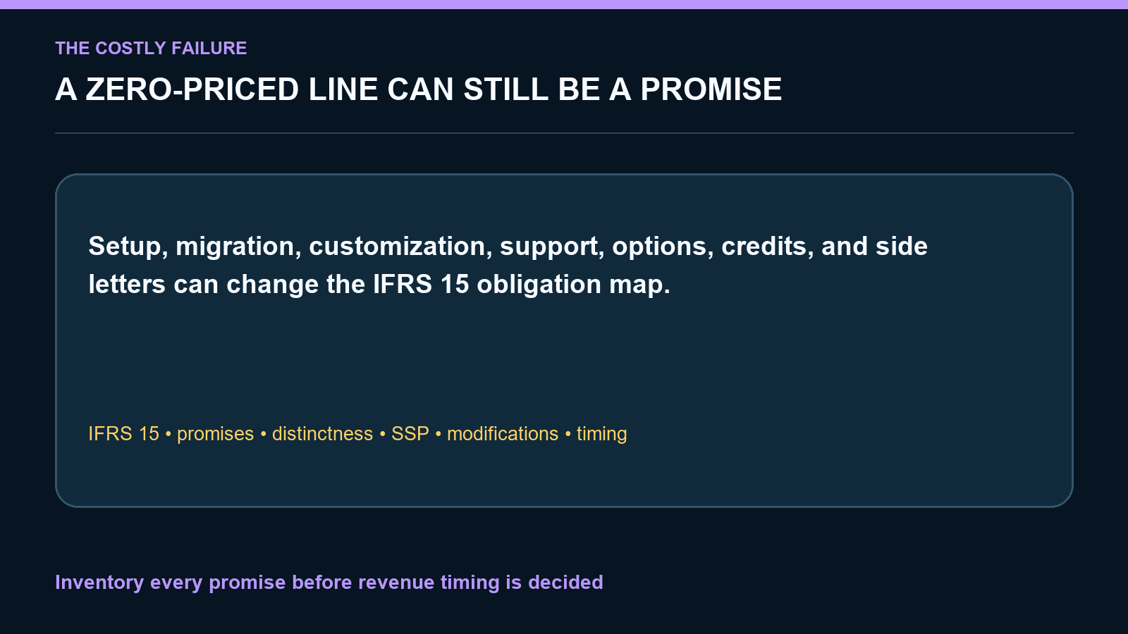 Revenue Performance Obligation Mapper screenshot 1