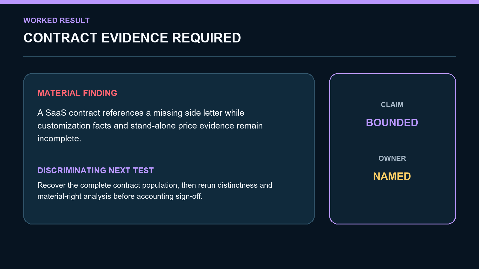 Revenue Performance Obligation Mapper screenshot 3