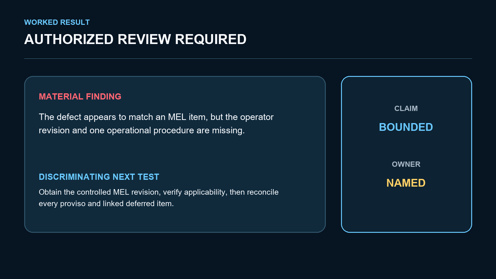 Aircraft MEL Deferral Readiness Gate screenshot 3
