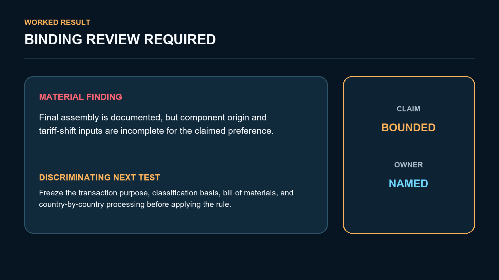Customs Origin Rule Resolver screenshot 3
