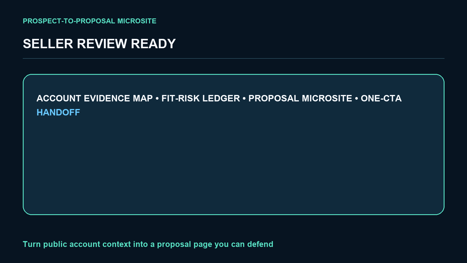 Prospect-to-Proposal Microsite screenshot 3