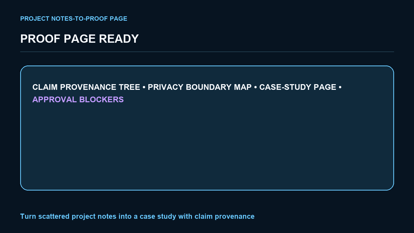Project Notes-to-Proof Page screenshot 3