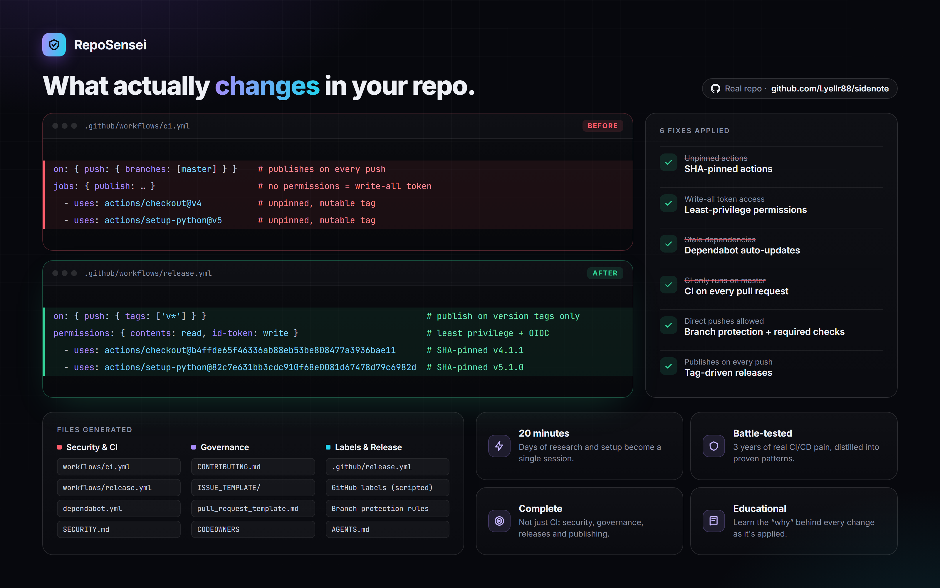 RepoSensei screenshot 2