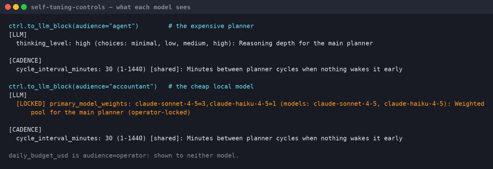 Self-Tuning Controls preview