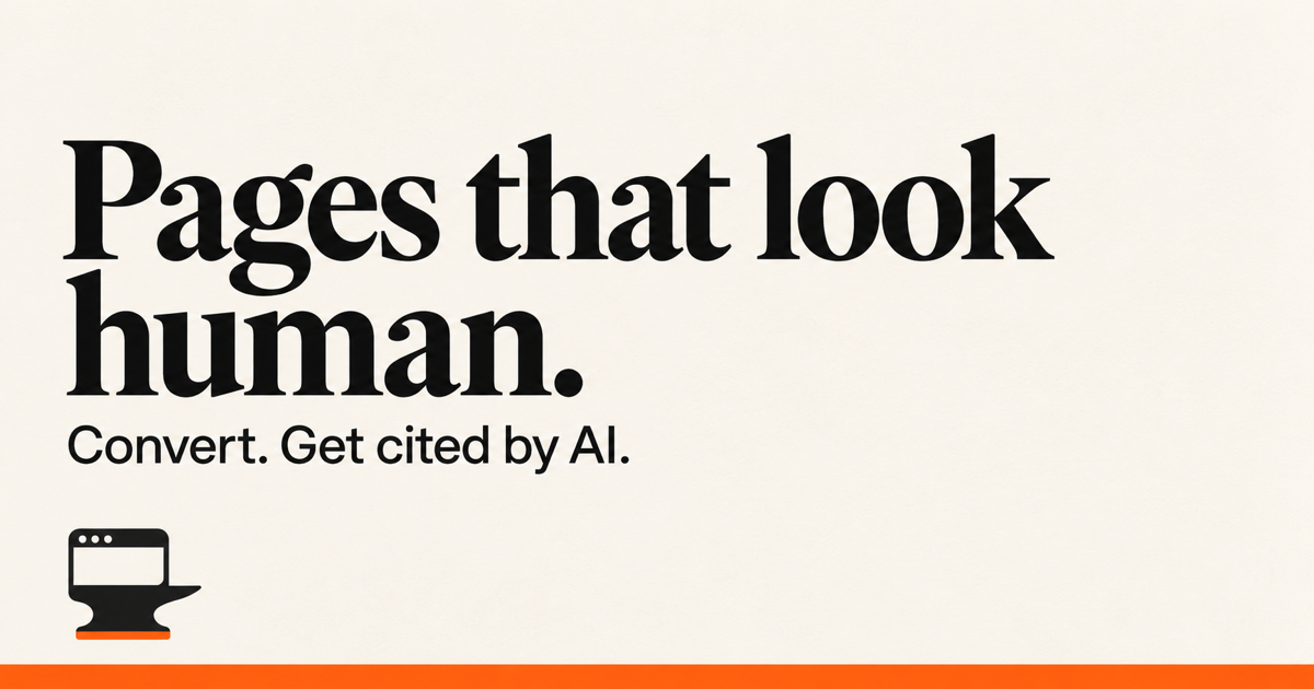 PageSmith Studio — Pages That Look Human, Convert, Get Cited preview