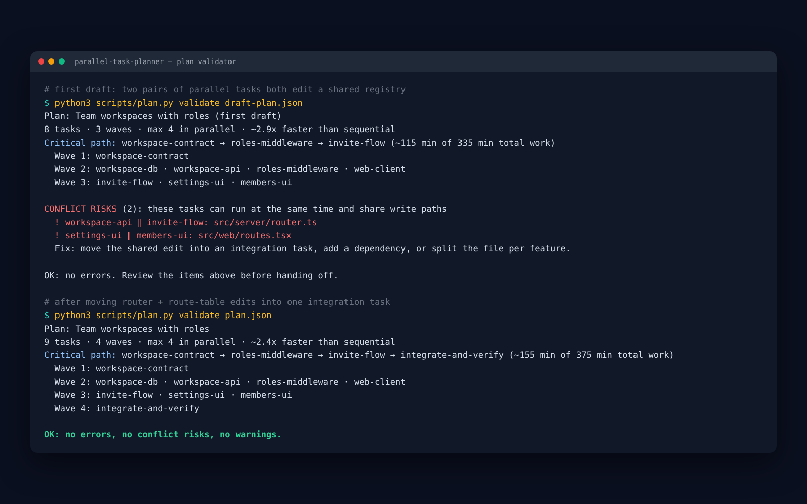 Parallel Task Planner screenshot 2
