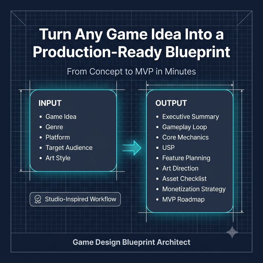 Game Design Blueprint Architect preview
