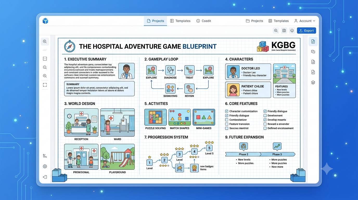 Kids Game Blueprint Generator preview