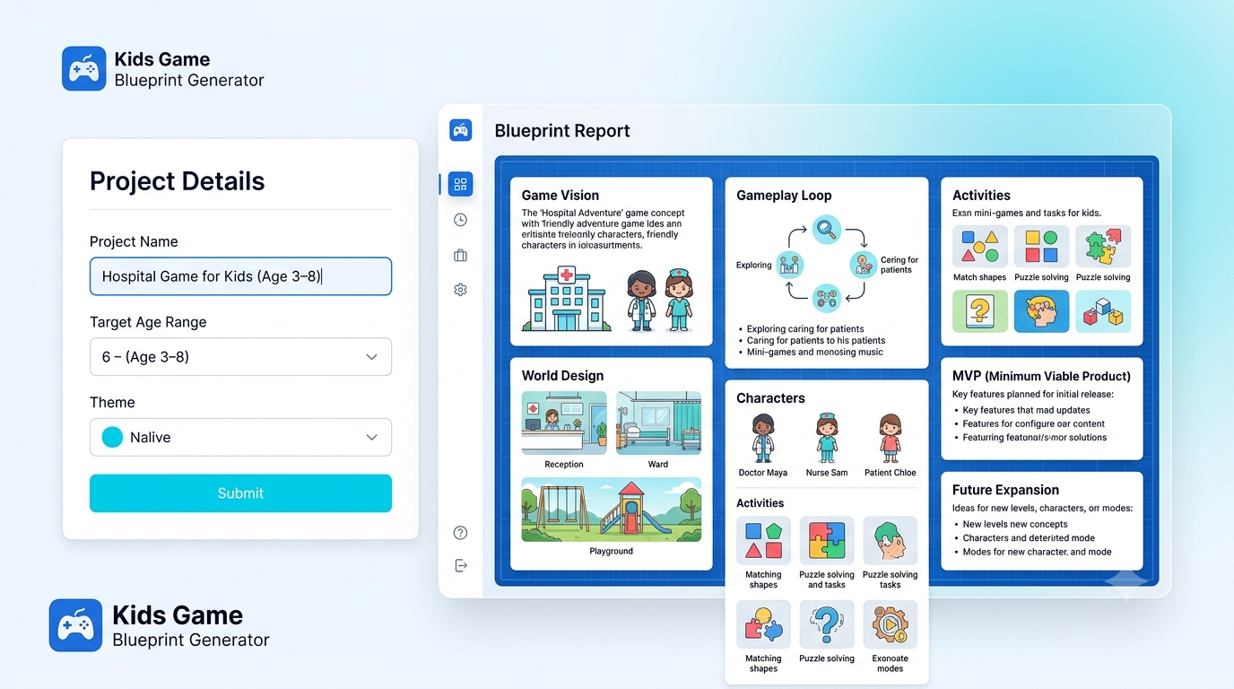 Kids Game Blueprint Generator screenshot 2