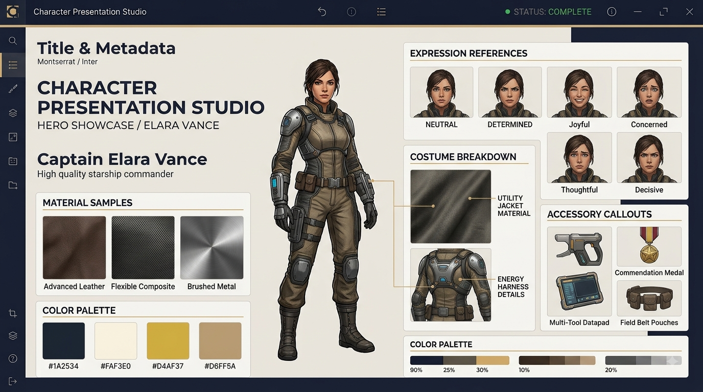 Character Presentation Studio preview