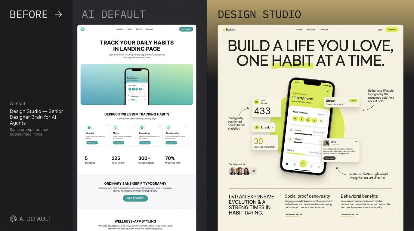 Design Studio — Senior Designer Brain for AI Agents screenshot 2