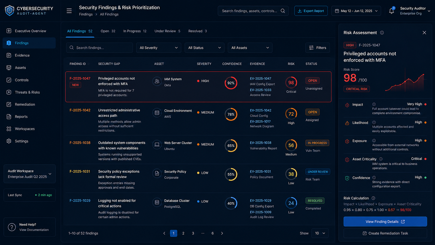 Cybersecurity Audit Agent screenshot 3