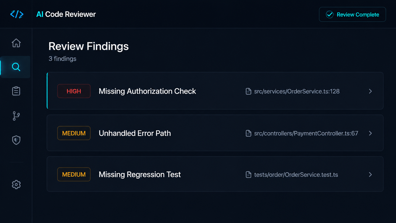 AI Code Reviewer screenshot 2