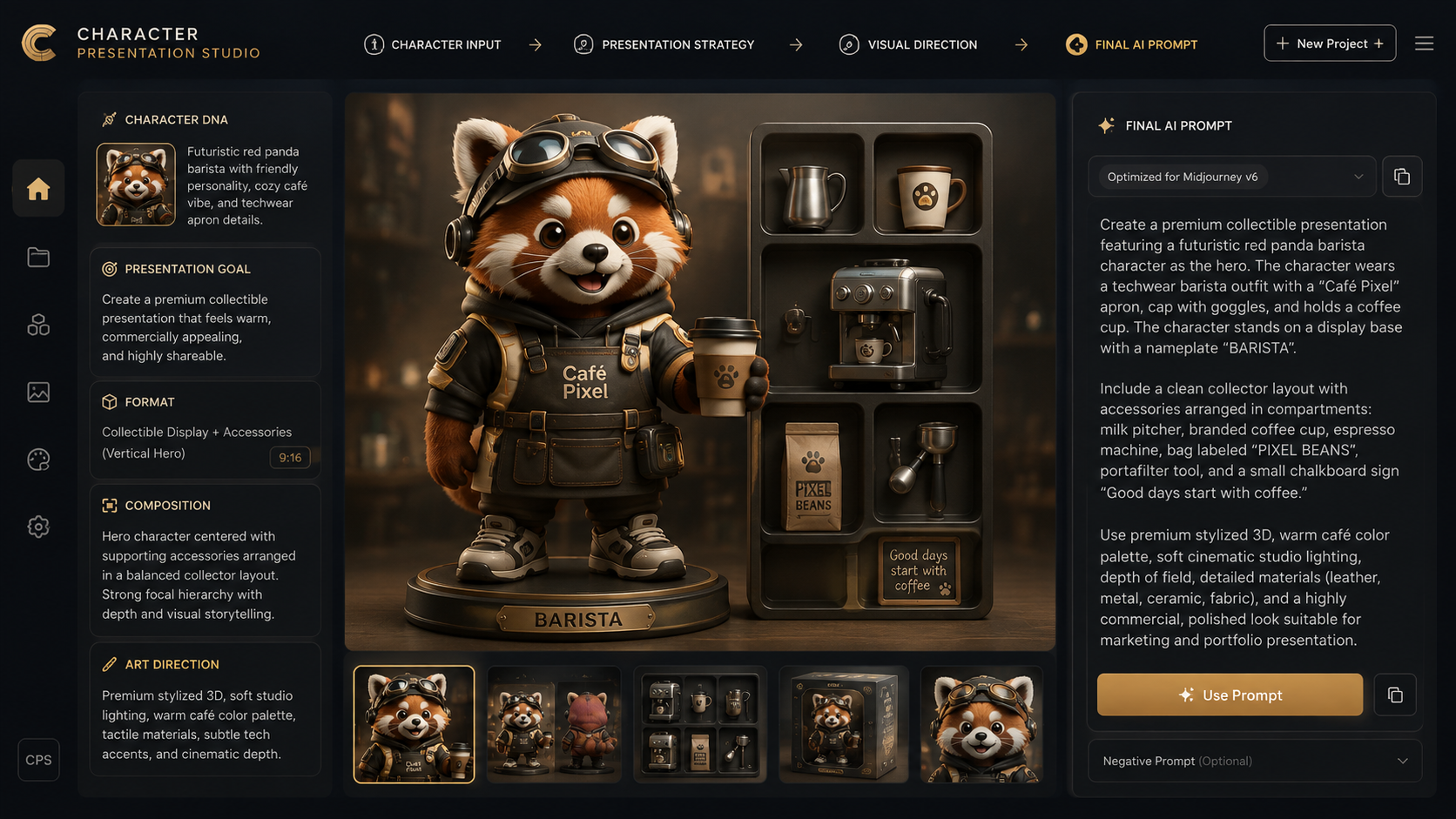 Character Visual Systems Studio preview